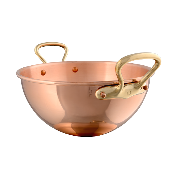 40cm M'PASSION Egg White Beating Bowl Bronze Handles