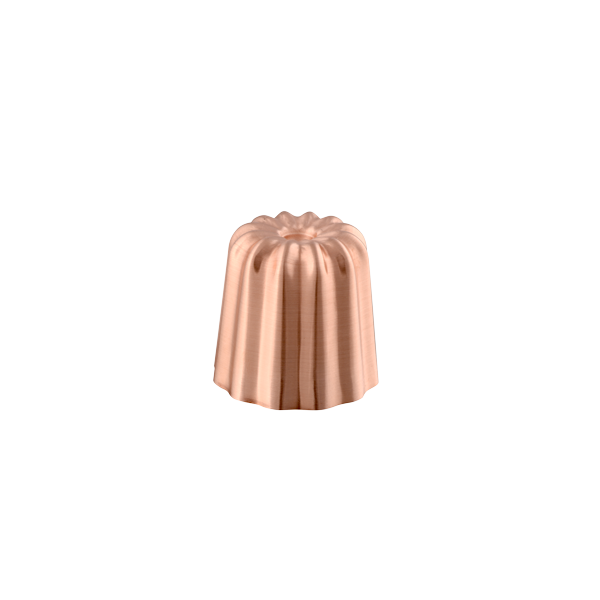 5.5cm M'PASSION Copper Canele Mould Tin Lined