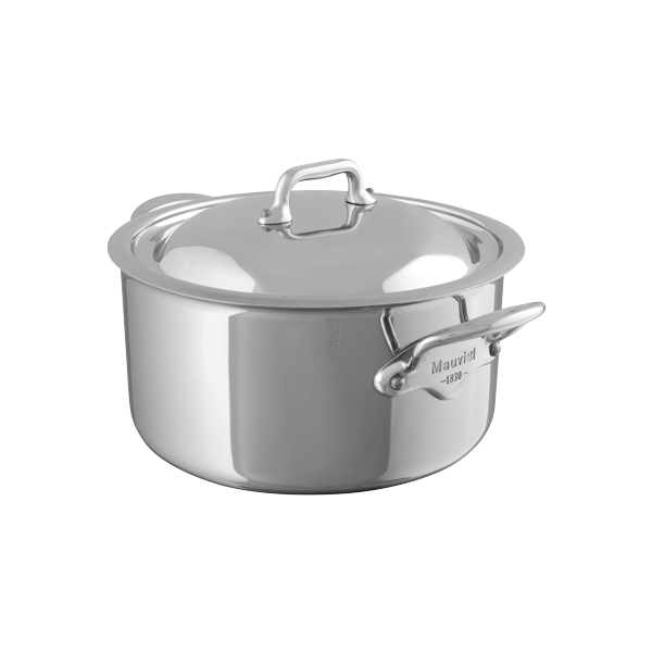 28cm M'COOK Stewpan with Lid Cast S/S Handles-Phillip & Lea