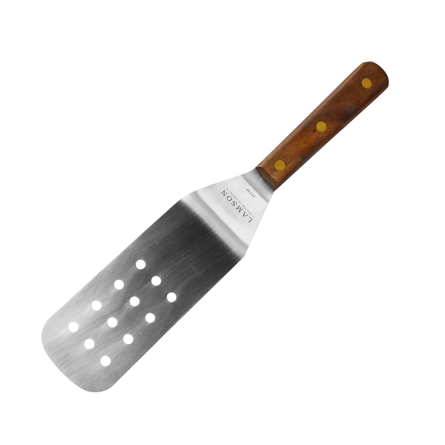 3x8inch Flexible Perforated Turner Walnut Handle