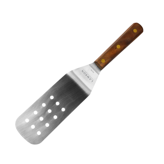 3x8inch Flexible Perforated Turner Walnut Handle