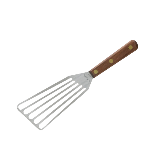 3x6inch Chef's RH Slotted Turner Walnut Handle