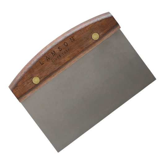 4x6inch Large Dough Scraper Walnut Handle