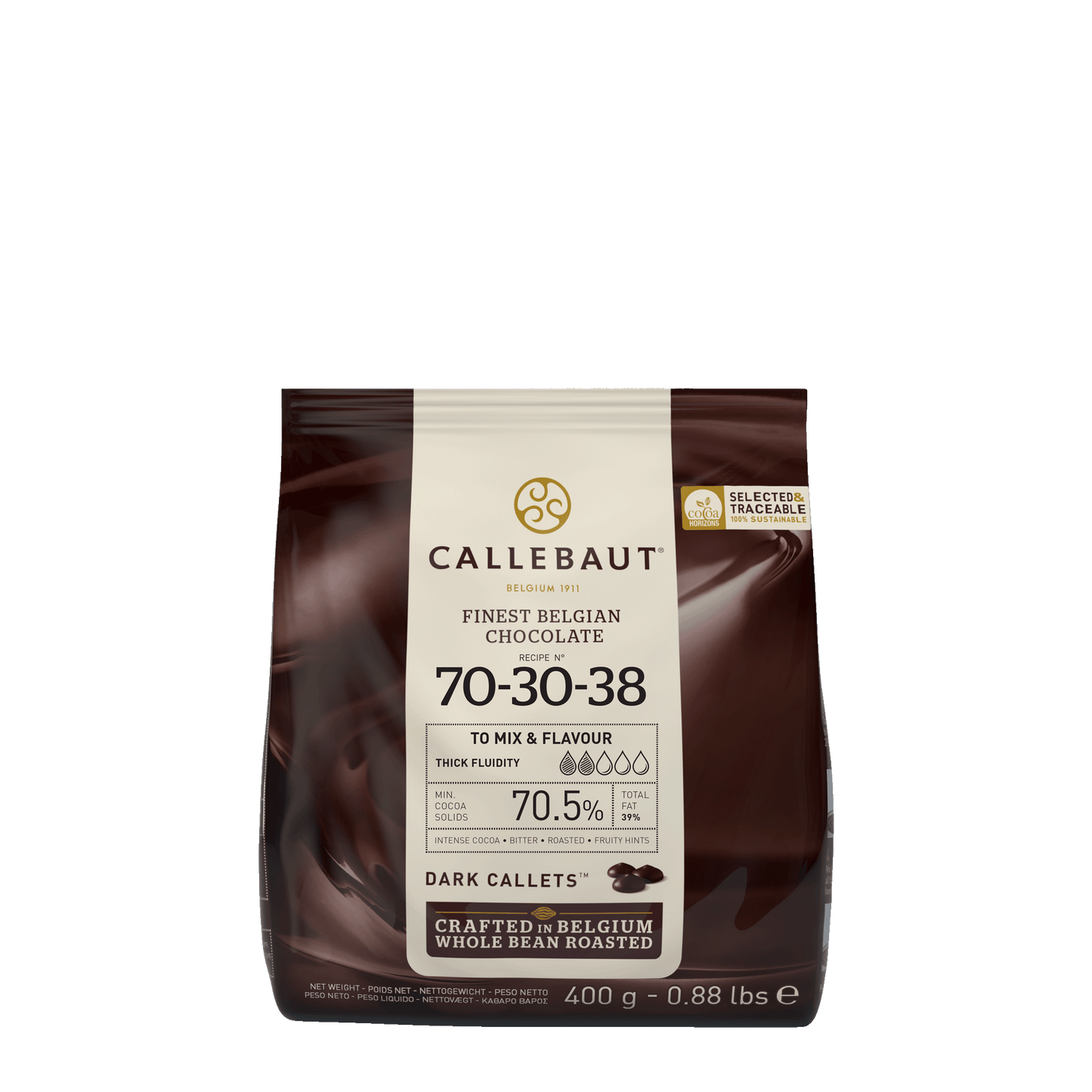 Chocolate Callets 70.5% Cocoa Solids (400g)