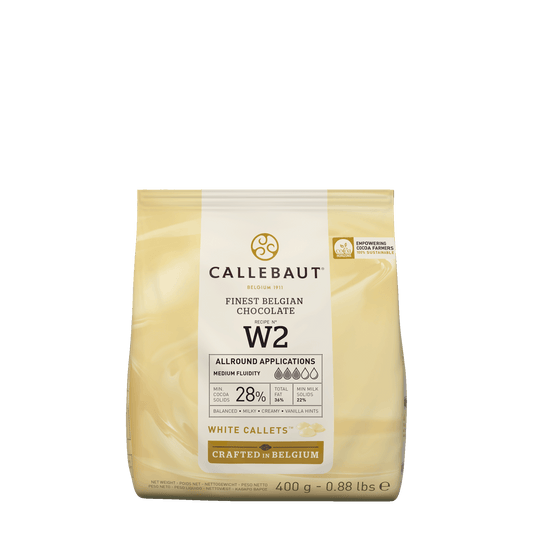 White Chocolate Callets 28% Cocoa Solids (400grm)