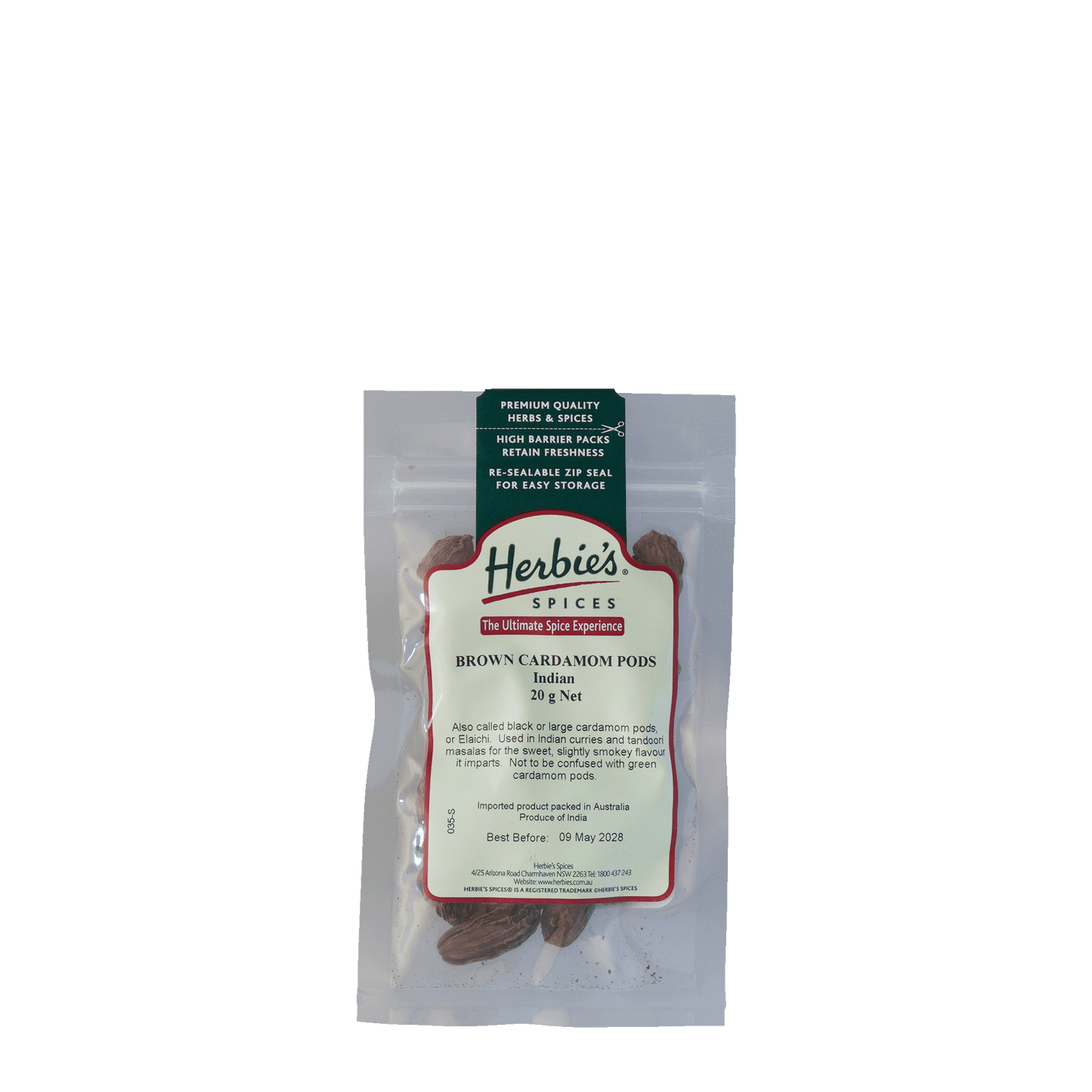 Cardamom Pods Brown Indian