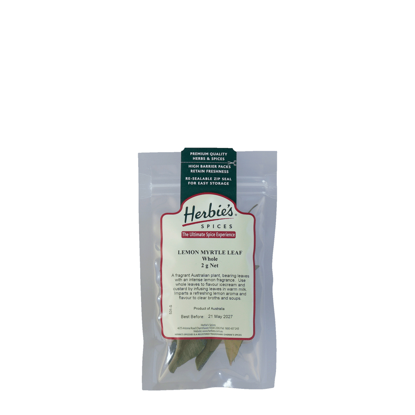 Lemon Myrtle Leaves Whole