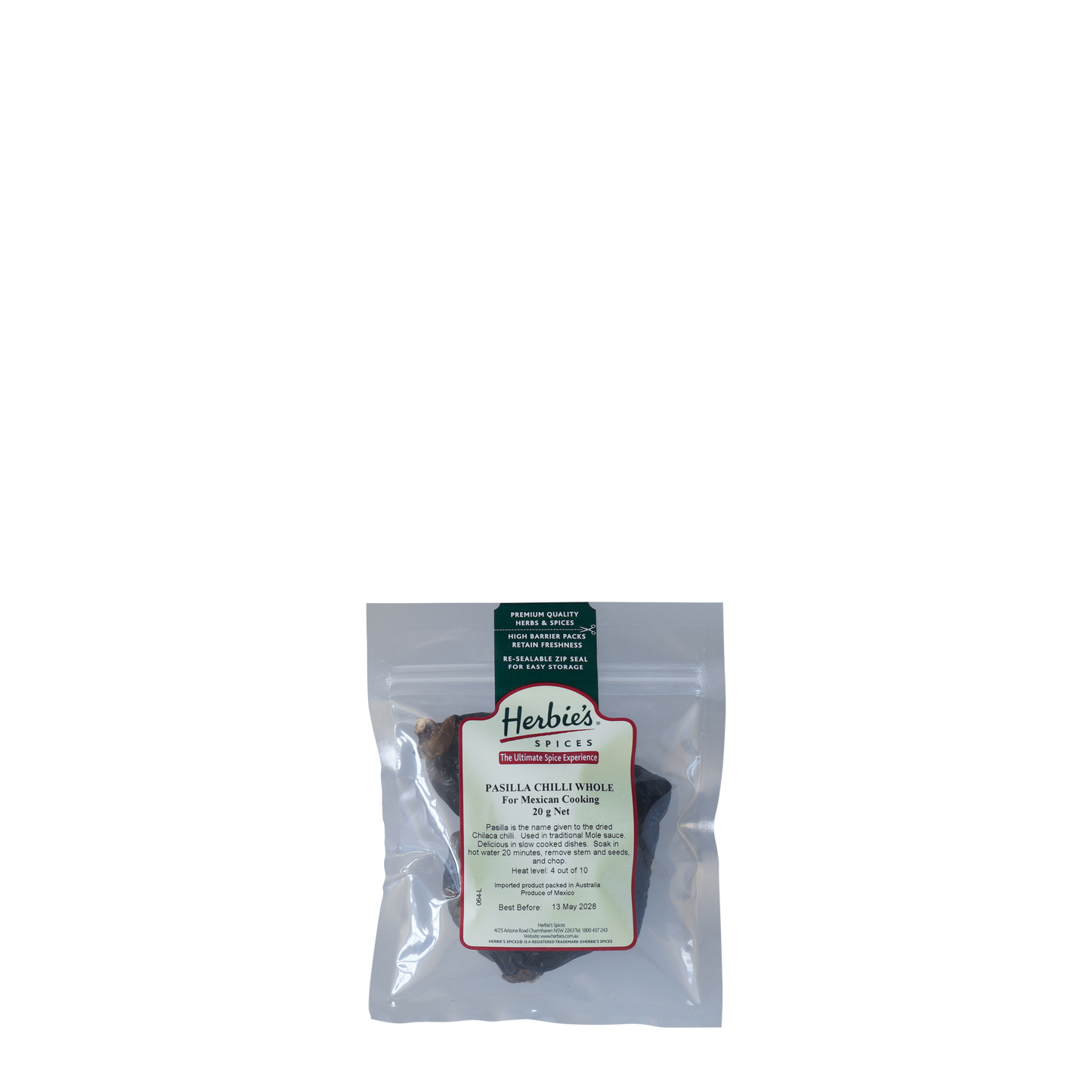 Chilli Pasilla Whole Dried