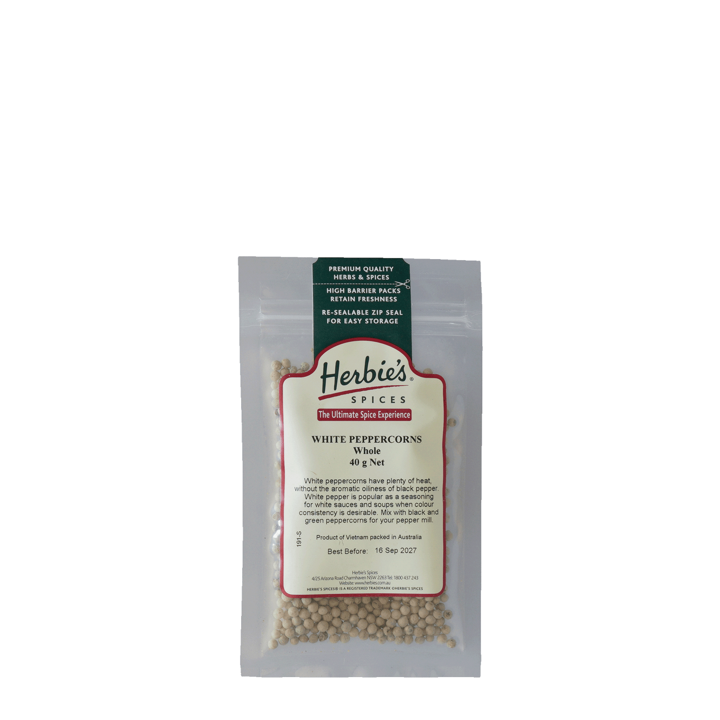 Peppercorns White Whole