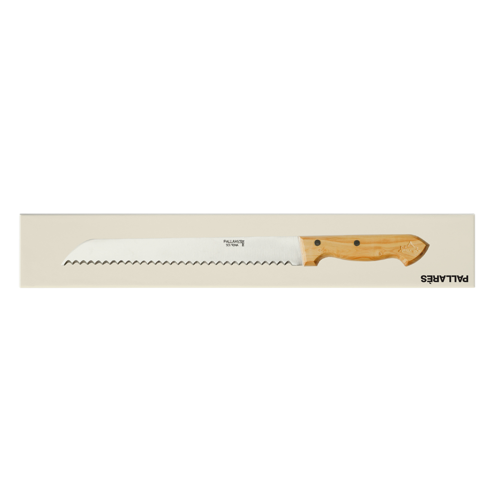 250mm Bread Knife Box Wood Handle