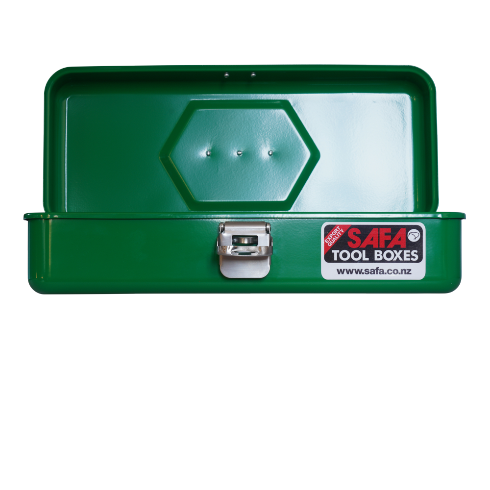 Heavy-duty Pressed Steel Toolbox - Green