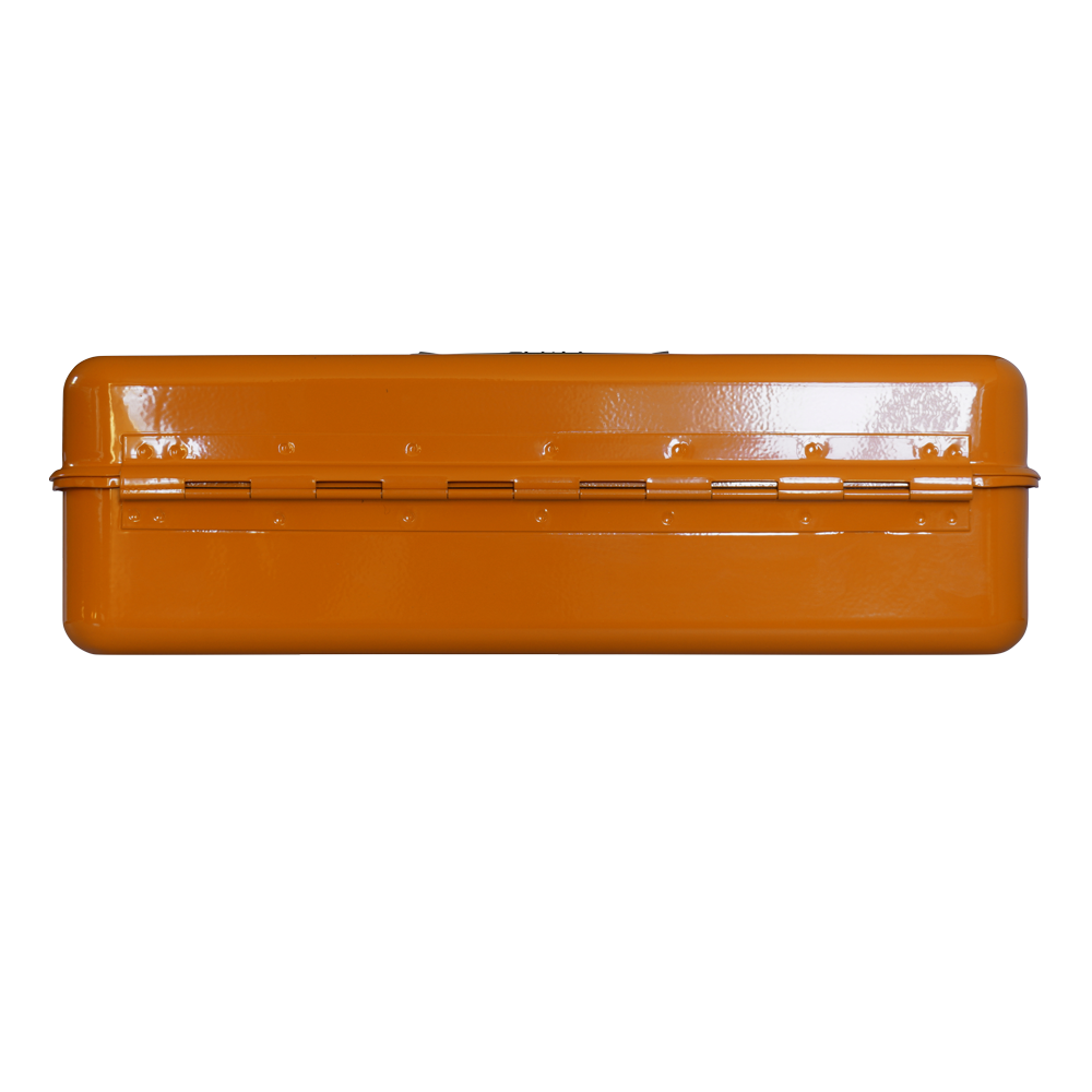 Heavy-duty Pressed Steel Toolbox - Orange