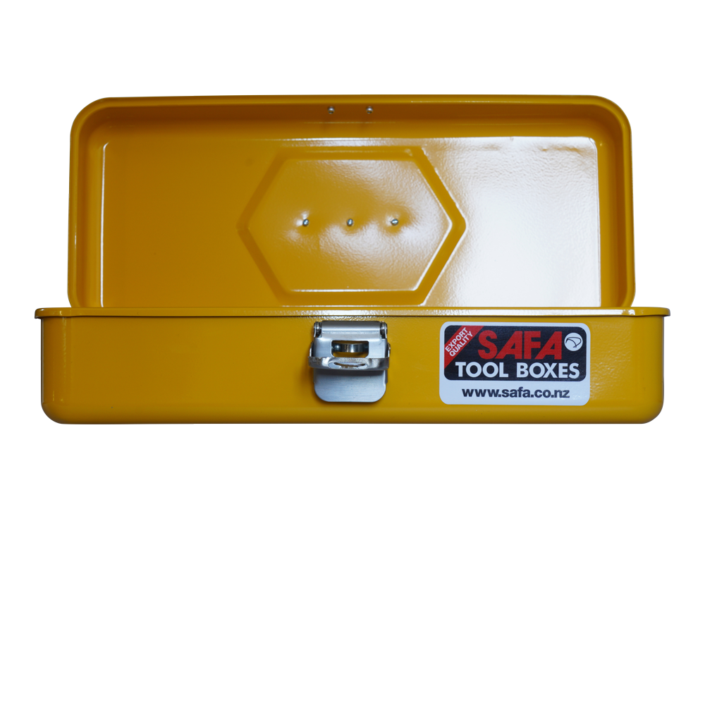 Heavy-duty Pressed Steel Toolbox - Yellow