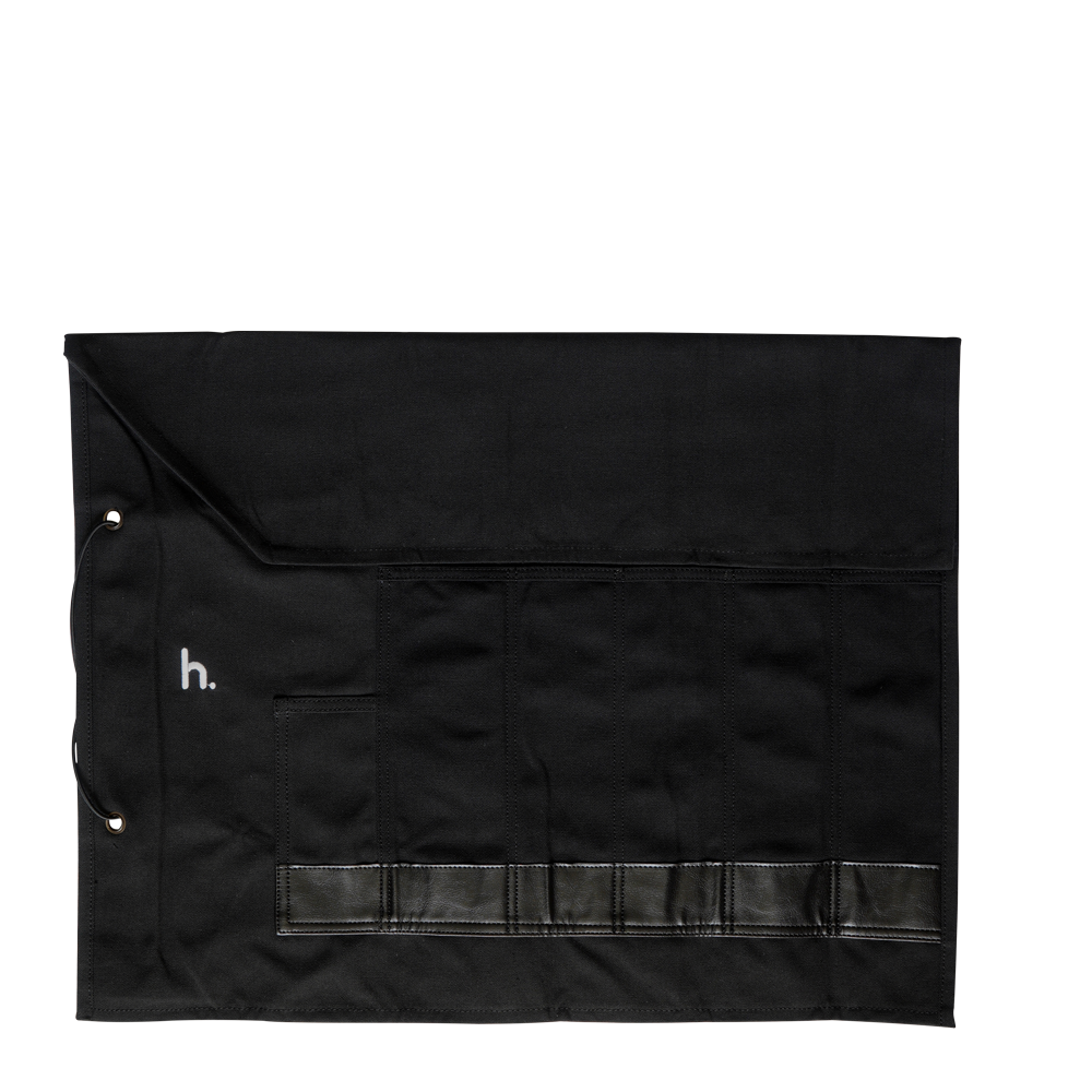 Canvas Knife Roll - 6 Slot - Black