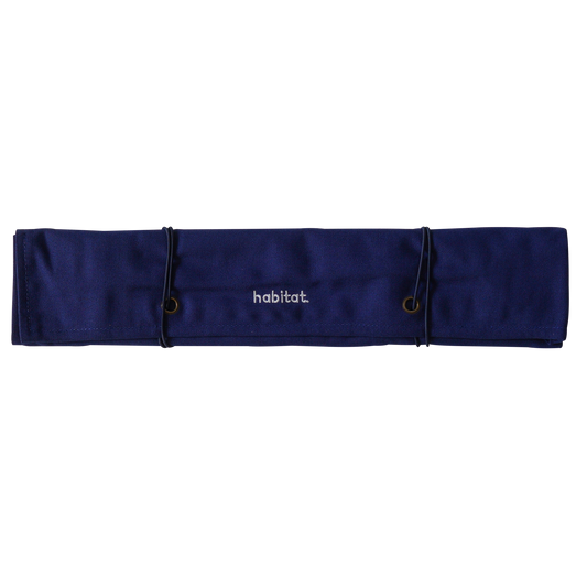 Canvas Knife Roll - 6 Slot - Blue
