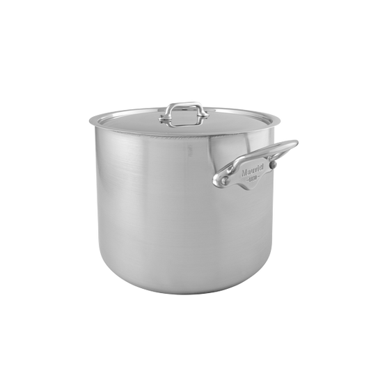 24cm M'COOK Stockpot with Lid Cast S/S Handles-Phillip & Lea