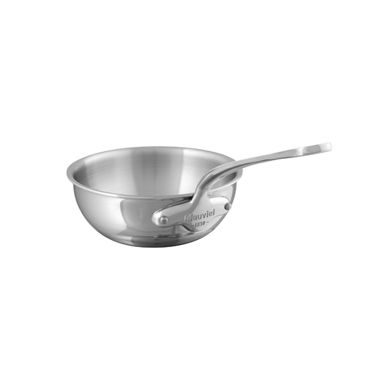 20cm M'COOK Curved Splayed Saute Pan Cast S/S Handle-Phillip & Lea