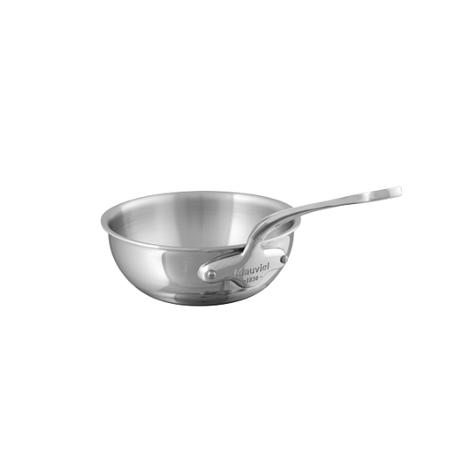 16cm M'COOK Curved Splayed Saute Pan Cast S/S Handle-Phillip & Lea