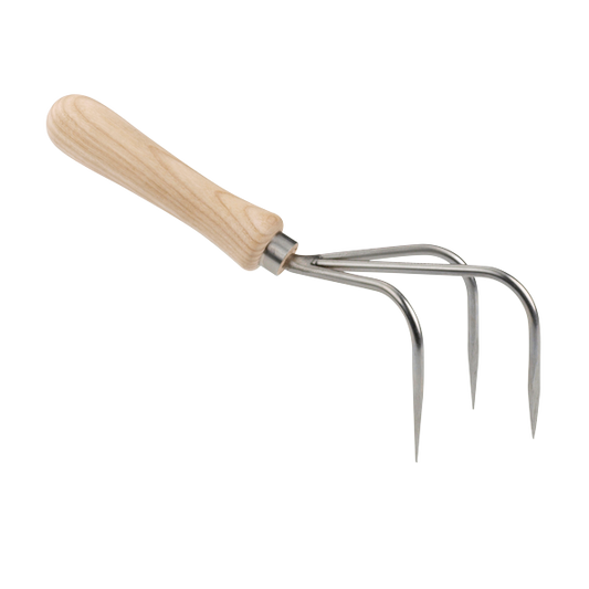 3 Tine Hand Cultivator Ash Handle-Phillip & Lea