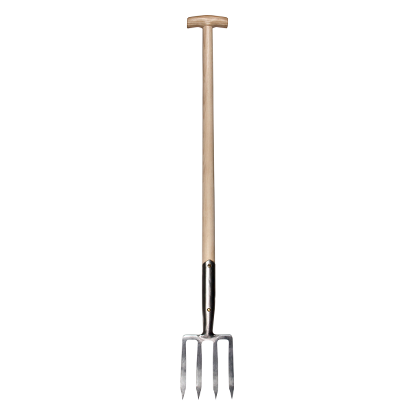 4 Tine Border Fork 90cm T-Handle-Phillip & Lea