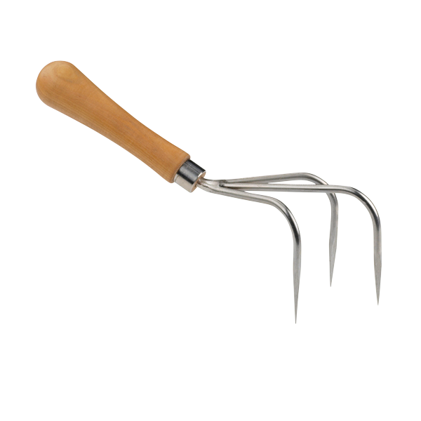 3 Tine Hand Cultivator Cherry Handle-Phillip & Lea