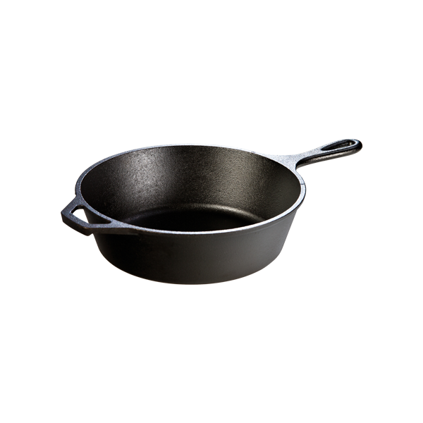 10.25inch/3.2Quart Deep Cast Iron Skillet-Phillip & Lea