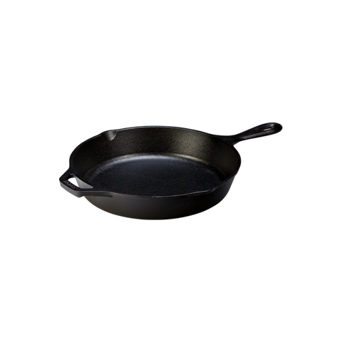 Lodge 10.25 in. Cast Iron Deep Skillet in Black with Lid L8CF3