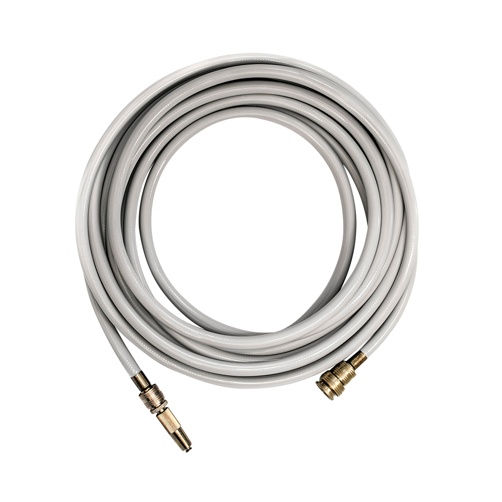 10m Hose with Brass Nozzle - Ivory